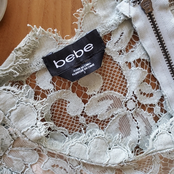 Bebe Cut-out Lace Mini Dress - Picture 2 of 10